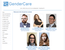 Tablet Screenshot of gendercare.co.uk